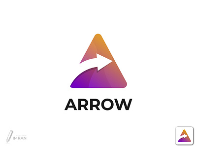 Arrow-Logo Design(Unused) app logo brand identity branding creative logo design gradient logo graphic design icon illustration letter logo logo logo folio minimal logo modern logo