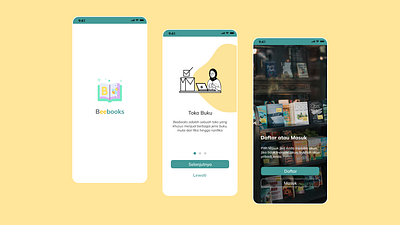 Beebooks - bookshop mobile app 🐝 app design mobile uiux