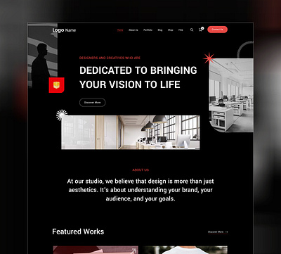 Home Page Mockup Design 3d animation app branding design designs graphic design illustration ios logo modern motion graphics psd screen ui web