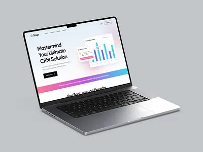Stage CRM SaaS Website Design branding clean color crm dashboard design homepage illustration interface landing page landingpage logo saas software ui uiux ux web design webdesign website