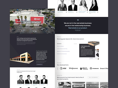 Heslin Holdings | Desktop graphic design real estate website