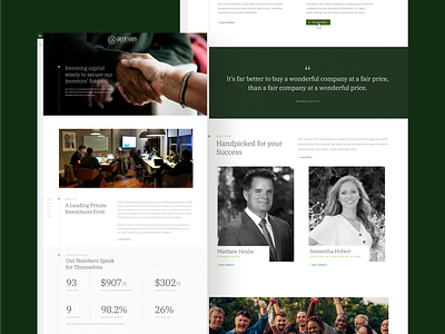 Green Sands Capital | Desktop graphic design real estate website