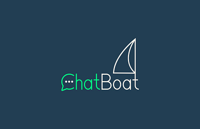 Chat Boat Logo adobizzaman branding chat logo chatboat logo flat freeella icon logo ui