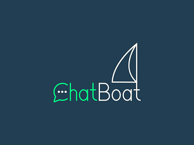 Chat Boat Logo adobizzaman branding chat logo chatboat logo flat freeella icon logo ui