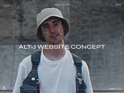 Alt-J website conc. (redesign) design ui ux