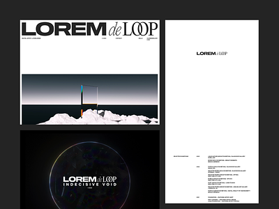 LOREM art direction artist design layout minimal typography