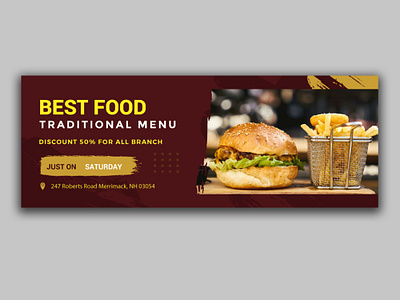 Food Facebook Cover Template banner