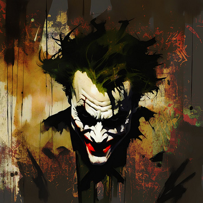 Joker art comic digital illustration joker