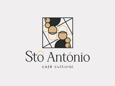 Sto António - Café cultural branding café design graphic design logo vector