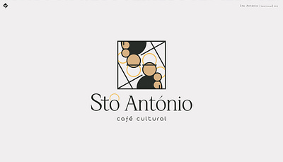 Sto António - Café cultural branding café design graphic design logo vector
