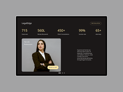 Landing page for a law firm attorney branding clean cool design illustration law firm logo minimal modern new trendy ui ui design user experience user interface