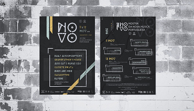 NOVO'16 - Mostra da Nova Música Portuguesa branding design festival flyer graphic design music poster vector