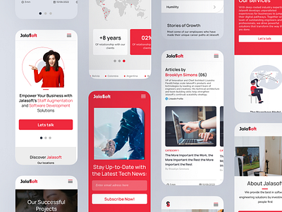Jalasoft website - mobile view bigtech bootcamp company course design developer education institucional interface it latam nearshore outsourcing services nearsource outsource red responsive school ui ux web