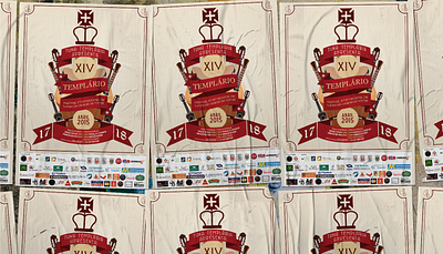 XVI Templário - Festival Internacional de Tunas de Tomar branding brochure design festival flyer graphic design logo music poster tomar tunas vector