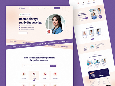 Medical Website app design clean creative doctor medical medicine minimal operation website design
