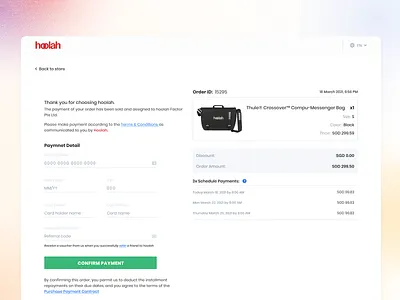 Order Details app design flow interface order payment ui ux
