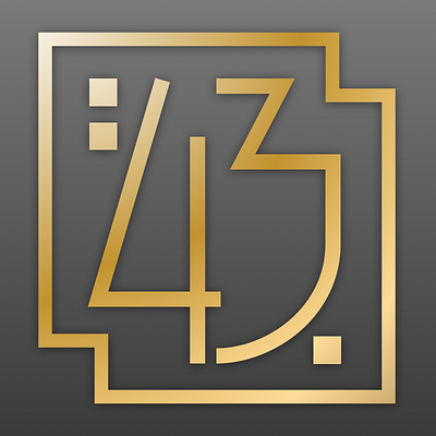 Countdown Series: #43 art deco design graphic design illustration logo typography vector