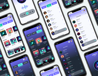 MUSIC APP android dailyui design product design ui uiux ux