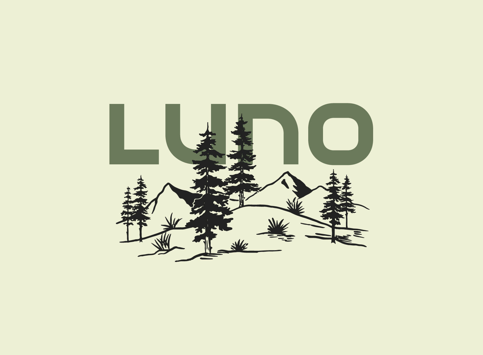 Drive. Camp. Explore. branding design forest illustration landscape logo monoline mountain nature outdoor simple tree type typography vector