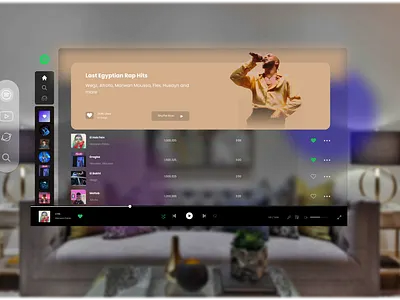 Spotify Visual Ui app desktop app figma redesign spotify ui ux design uxui
