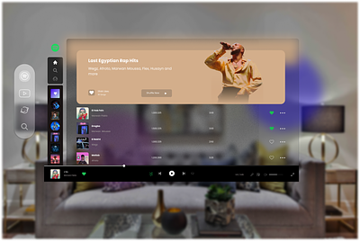 Spotify Visual Ui app desktop app figma redesign spotify ui ux design uxui