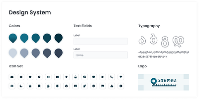 Design System branding design system figma icon set input fields logo text fields typography