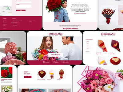 Cultivating Brand Identity & Design for Roses E-commerce Store branding design ecommerce graphic design illustration logo roses typography ui ux vector website