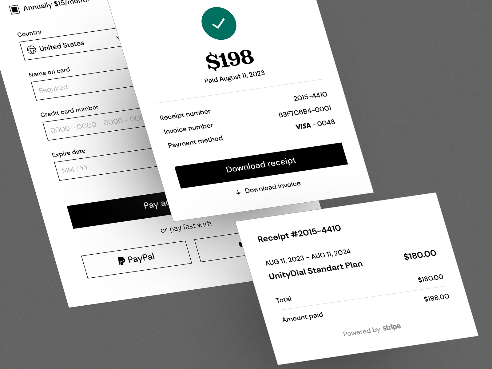 Subscription Payment for a Tech Product by Kristy for Orizon: UI/UX ...