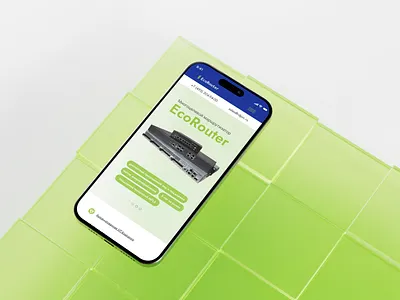 EcoRouter — multipurpose router company. Mobile version agency branding design eco figma illustration mobile tilda ui uidesign ux