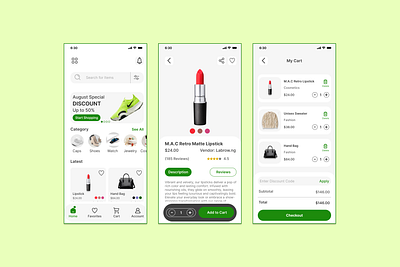 Shopping Store / E-Commerce / Mobile App animation design e commerce fashion fashion app female market mobile app shopping store ui ux