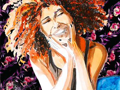 Another girl from Pexels illustration pattern smile woman