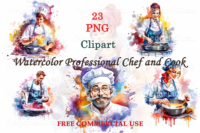 Professional Chef and Cook graphic design