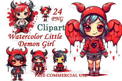 Little Demon Girl graphic design