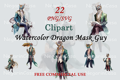 Dragon Mask Guy graphic design