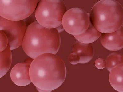 Blushing Baubles 3d animation b3d blender motion graphics