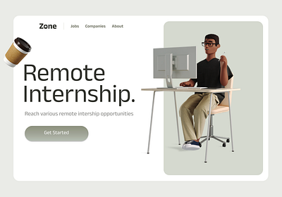 Remote Internship app design figma graphic design logo remote job ui ux web design