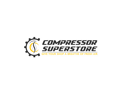 Compressor Superstore Logo brand identity compressor logo compressor superstore creative creative solutions engineering equipment logo logo concept logo design logo designet minimalist modern modern design professional sleek store branding stylish unique visual identity