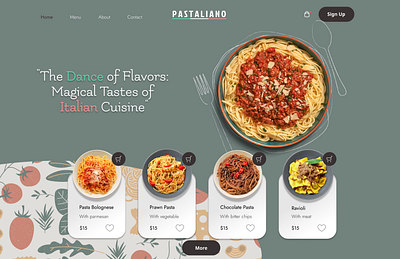 Italian Restaurant app design figma graphic design italian logo restaurant ui ux web design