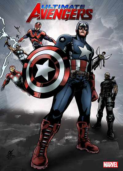 Ultimate Avengers art project artist artwork author book cover character character illustration comic artist comic cover comic project comic style comicbook comics design drawing editor editorial illustration illustration publisher publishing