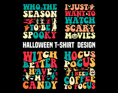 HALLOWEEN T-SHIRT DESIGN BUNDLE branding custom t shirt design logo pumpkin face trendy t shirt vintage t shirt