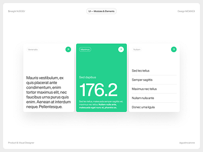 UI Component — $N.0030/ app atomic design button card component dashboard design system interface mobile module ui user web website