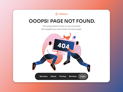 404 | Page not found 404 branding design gradient graphic design illustration logo page not found typography ui ux web design