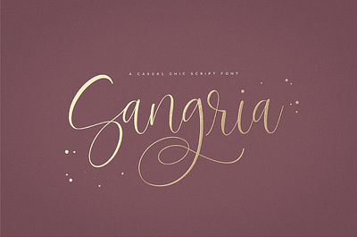 Sangria Script Font app branding design graphic design illustration logo typography ui ux vector