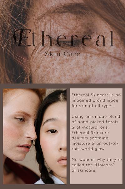 Ethereal Skincare branding design graphic design illustration logo typography