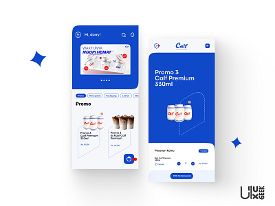 Calf - Coffee Delivery App Design 3d branding calf coffeapp coffee coffeeshop coffeetime designer figma graphic design logo ui