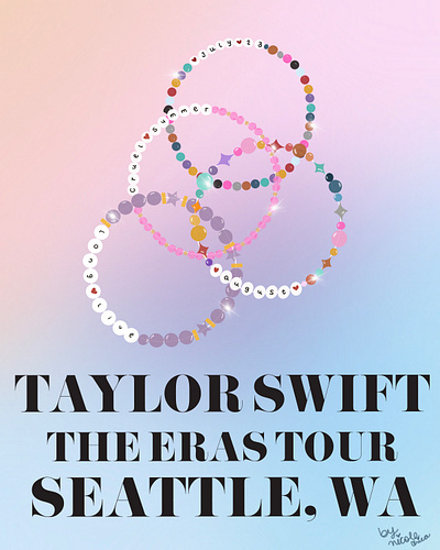 Friendship Bracelets - The Eras Tour design graphic design illustration procreate taylor swift vector