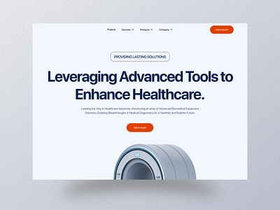 Healthcare Design Exploration biomedical design equipments figma health healthcare hospital medical medical design ui ux web website