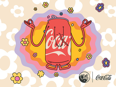 Fungi world - Coca-cola coke colombia colors fun happy illustration medellin