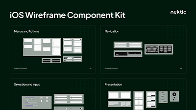 IOS Wireframe Component Kit branding component kit design design services figma graphic design illustration ios logo typography ui uiux ux