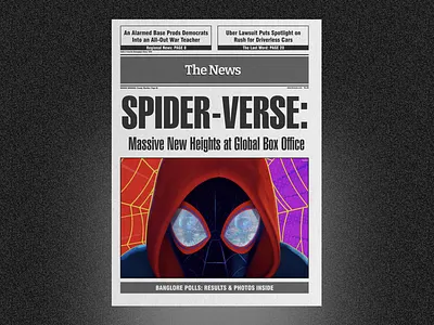 Newspaper Headline graphic design illustraion